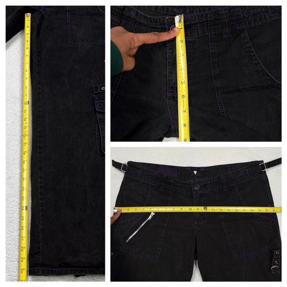 Vintage Tripp NYC Plaid Bondage Pants Mall Goth Wide Flare Leg Y2K Hot Topic - Picture 16 of 16